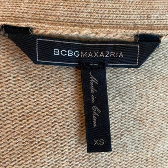 BCBG CAMEL FRINGED SHRUG SWEATER - Picture 2 of 13